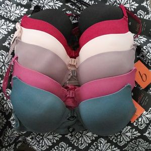 NWT 6 Racerback Front Closure Push-up Bras